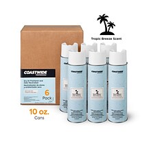 Coastwide Professional™ Air Freshener Aerosol, Tropic Breeze Scent, 10 Oz., 6/Carton (CW58509-A)