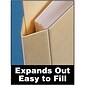 Quill Brand® File Pocket, 3/4" Expansion, Letter Size, Manila, 25/Pack (7153L25-QCC)