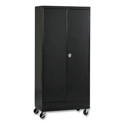 Alera® 66 Height Steel Storage Cabinet with 4 Shelves, Black (CM6624BK)