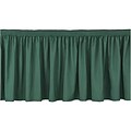National Public Seating® 8Hx4W Shirred Stage Skirts; Green