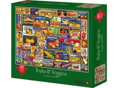 Willow Creek Fruits & Veggies 1000-Piece Jigsaw Puzzle (48840)