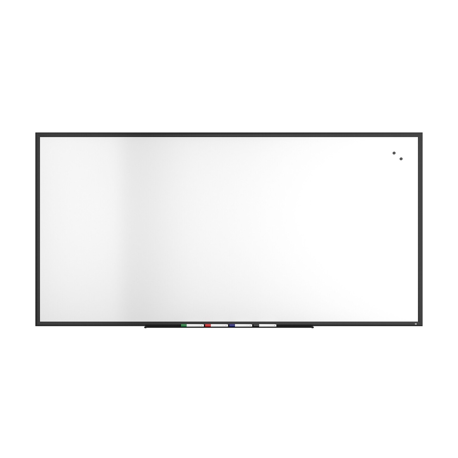 TRU RED™ Magnetic Porcelain Dry Erase Board, Black Frame, 8 x 4 (TR61191)