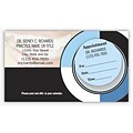 Medical Arts Press® Dual-Imprint Peel-Off Sticker Appointment Cards; Smiles, Black / Blue
