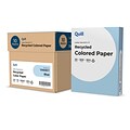 Quill Brand® 30% Recycled Colored Multipurpose Paper, 20 lbs., 8.5 x 11, Blue, 500 Sheets/Ream, 10