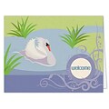 Medical Arts Press® Welcome Cards; Swan, Personalized