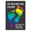 Medical Arts Press® Podiatry Standard 4x6 Postcards; Best Foot Forward