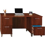 Bush® Somerset; 60" Double Ped Desk Bundle