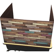 Teacher Created Resources 22 Reclaimed Wood Design Privacy Screen, Multicolored, Pack of 2 (TCR2034