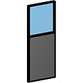 Spacemax Panel Partitions; Tackable Panel w/Plexi-Glass, 66x24