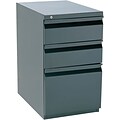 Storlie Spacemax 3-Drawer Lateral File Reception Station Accessory; Charcoal, Letter (FS22-BBF)