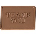 Chocolate Inn® Chocolate Business Card & Holder; Milk Chocolate, Thank You Greeting, Gold Box