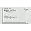 Custom 1-2 Color Business Cards, CLASSIC CREST® Smooth Antique Gray 80#, Raised Print, 1 Custom Ink,