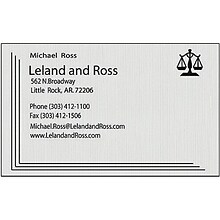 Custom 1-2 Color Business Cards, CLASSIC® Laid Antique Gray 80#, Flat Print, 1 Standard Ink, 1-Sided