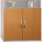 Bush Business Furniture Corsa Collection in Natural Cherry Finish; Half-Height Door Kit, Ready to As