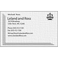 Custom 1-2 Color Business Cards, CLASSIC CREST® Smooth Whitestone 80#, Raised Print, 1 Standard Ink,