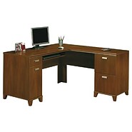 Bush® Tuxedo; L Desk Bundle