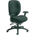 Global® 9398 Series Ergo Task Chairs with Arms; Black