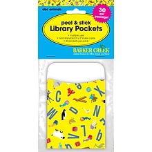 Barker Creek Library Pocket, ABC Animals Design, 30/Pack (LL1222)