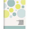 Custom Printed Full Color Presentation Folders; Shapes, Light Green and Blue Circles