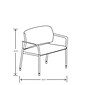 HON Accommodate Vinyl Upholstered Bariatric Stacking Chair, Flint/Textured Charcoal (HSB50.F.E.SX39.P7A)