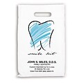 Medical Arts Press® Dental Personalized 2-Color Supply Bags; 7-1/2x9, Scribble Tooth