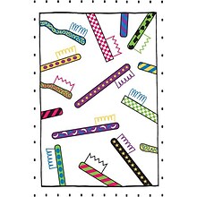 Medical Arts Press® Dental Postcards; for Laser Printer; Colorful Neon Toothbrushes, 100/Pk