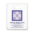 Medical Arts Press® Dental Personalized Large 2-Color Supply Bags; 9 x 13, Smile Care Border, 100 B