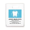 Medical Arts Press® Dental Personalized 1-Color Supply Bags; 7-1/2x9, Words Around Tooth, 100 Bags,
