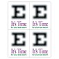 Medical Arts Press® Eye Care Postcards; for Laser Printer; "E" It's Time, 100/Pk