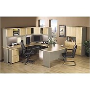 Bush Cubix - Assembled-Danish Oak/Sage
