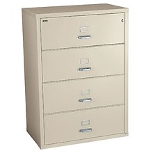 Quill Brand® 4-Drawer Fireproof Lateral File, Putty, 38D (Q384LATPY)