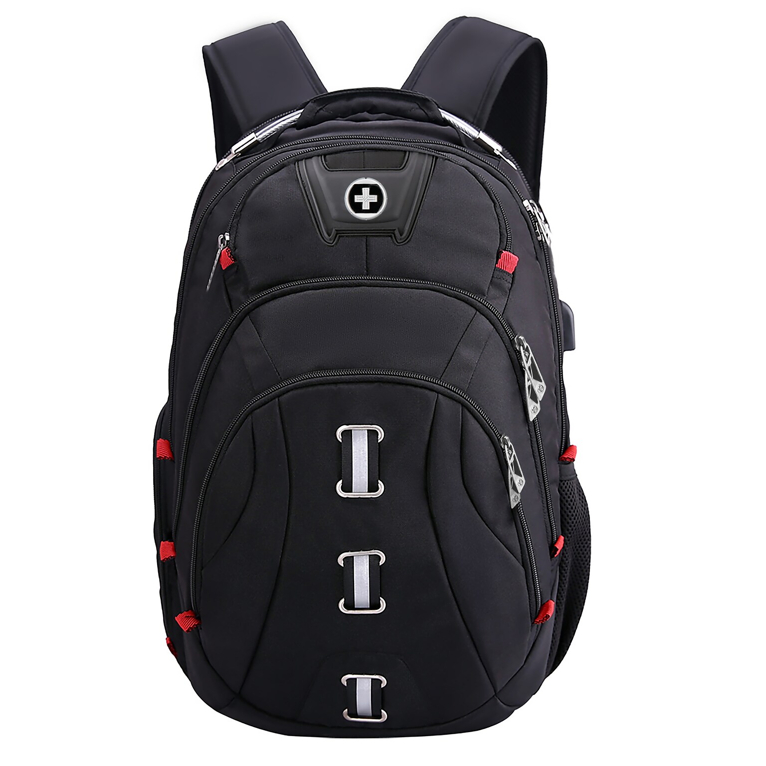 SwissDigital Pixel Business Travel Backpack, Black (SD-857)