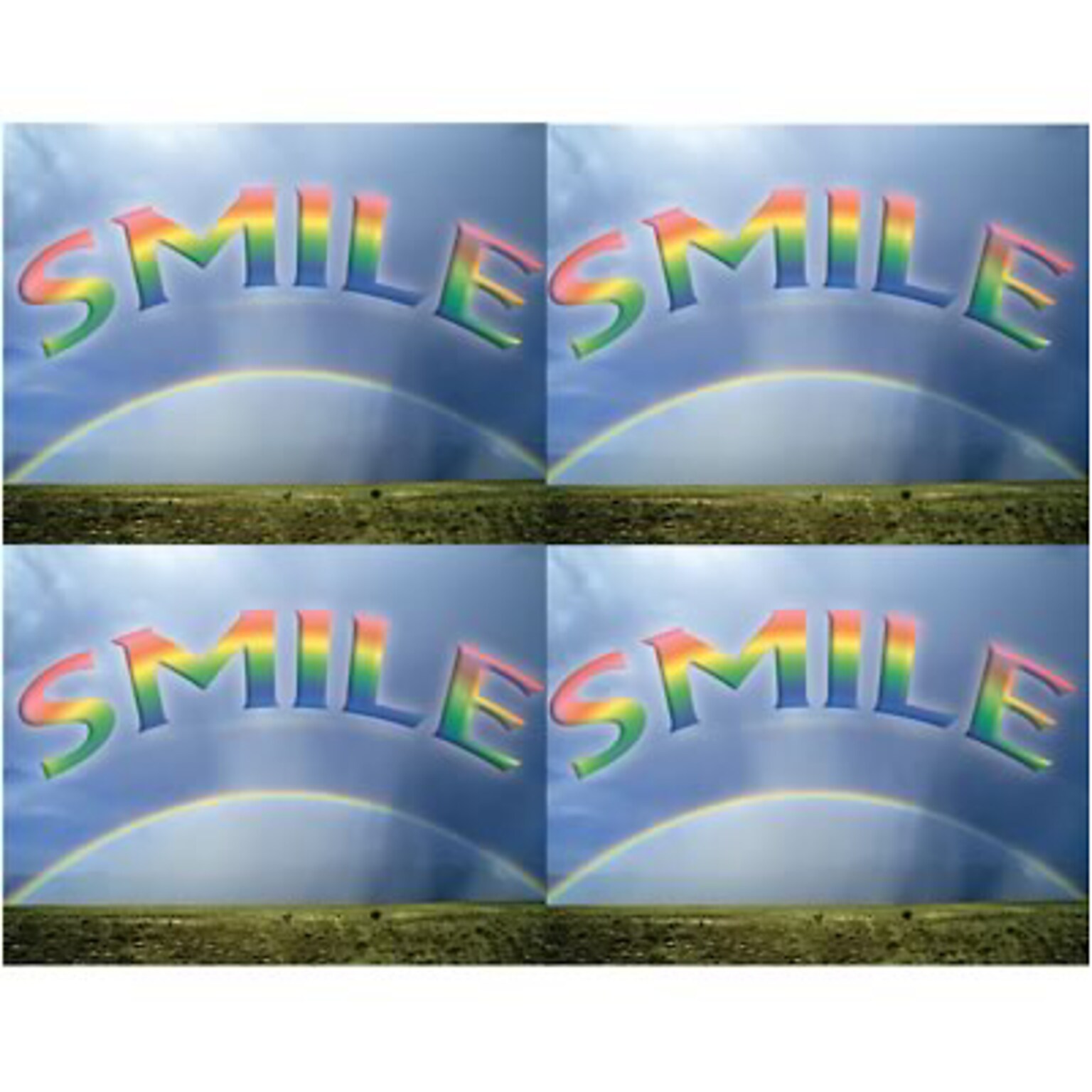 Medical Arts Press® Dental Postcards; for Laser Printer; Rainbow Smile, 100/Pk