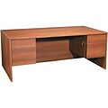 Global® Adaptabilities™ Office Collection in Honey Finish; Double Pedestal Desk, 72W