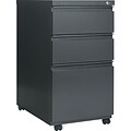 Alera® 3-Drawer Mobile Pedestal 23D File Cabinet w/Full-Length Pulls; Charcoal, Legal (PB532823CH)