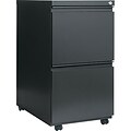 Alera™ Mobile File Pedestals with Full-Length Pulls; 2-Drawer, 23D, Charcoal