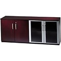 Safco® Corsica Collection In Mahogany; Low Wall Cabinet