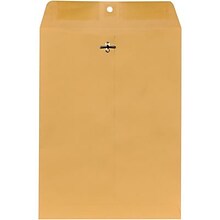 Quill Brand® Clasp Catalog Envelope, 9 x 12, Kraft, 100/Box (7CL91228)