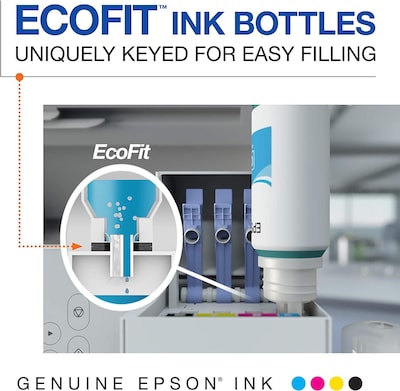 Epson T542 Cyan/Magenta/Yellow Ultra High Yield Ink Bottle, 3/Pack (T542520-S)