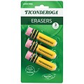 Ticonderoga Pencil Shaped Stick Erasers, 3/Pack (38953)