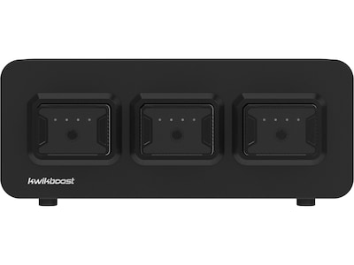 Luxor KwikBoost EdgePower 3-Bay Base Desktop Charging Station, Black (KBEP-BASE3)