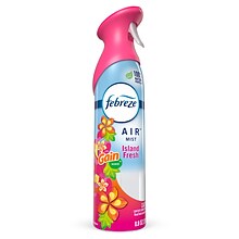 Febreze Odor-Fighting Aerosol Air Freshener, Island Fresh Scent, 8.8 oz. (96253)