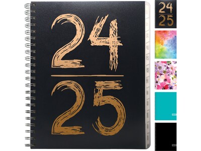 2024-2025 Global Printed Products Pick Your Own 8.5" x 11" Academic Weekly & Monthly Planner, Vinyl Cover, Assorted Colors