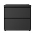 Hirsh Lateral 101 2-Drawer Lateral File Cabinet, Letter/Legal Size, Lockable, 27.75H x 30W x 17.63