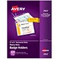 Avery Secure Top Heavy Duty Hanging Style Name Badge Holders, 3" x 4", Clear Landscape Holders, 100/Box (2922)