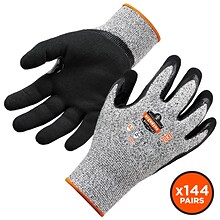 Ergodyne ProFlex 7031 Nitrile Coated Cut-Resistant Gloves, Large, A3 Cut Level, Gray, 144 Pairs (178