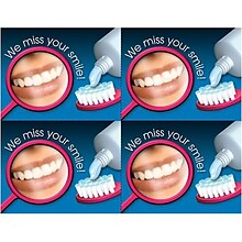 Medical Arts Press® Dental Postcards; for Laser Printer; We Miss Your Smile!, 100/Pk