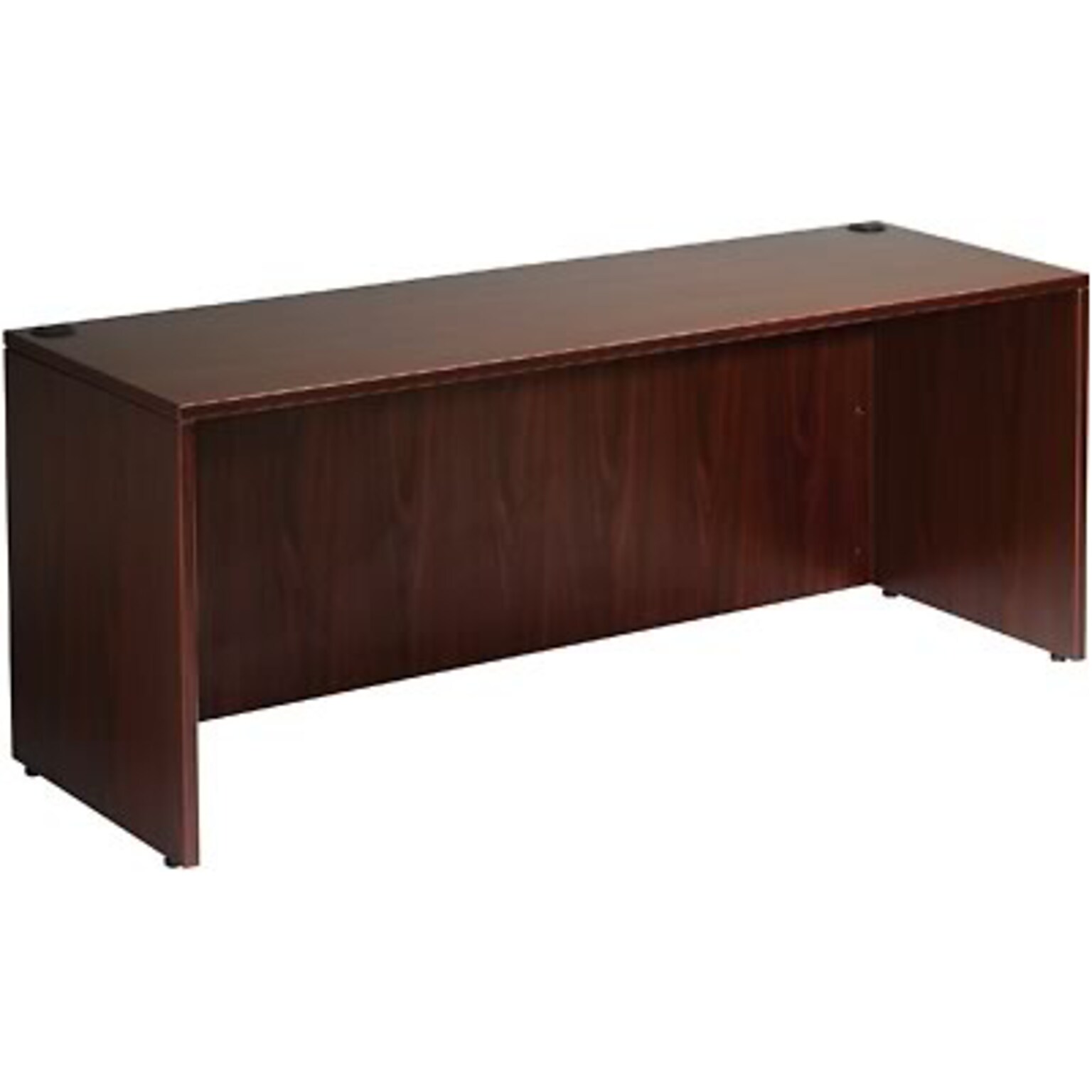 Boss® Laminate Collection in Mahogany Finish; Desk Shell, 71Wx36D