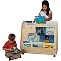 Wood Designs™ Double-Sided Book Display; 4-Tiered Display Shelves on Each Side