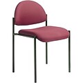 Boss® B9505 Series Fabric Stacking Chair Without Arms; Burgundy